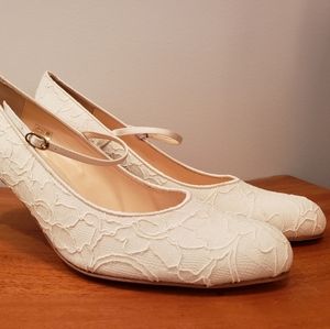 Rachel Simpson Lace Mary Jane Bride Wedding Heels